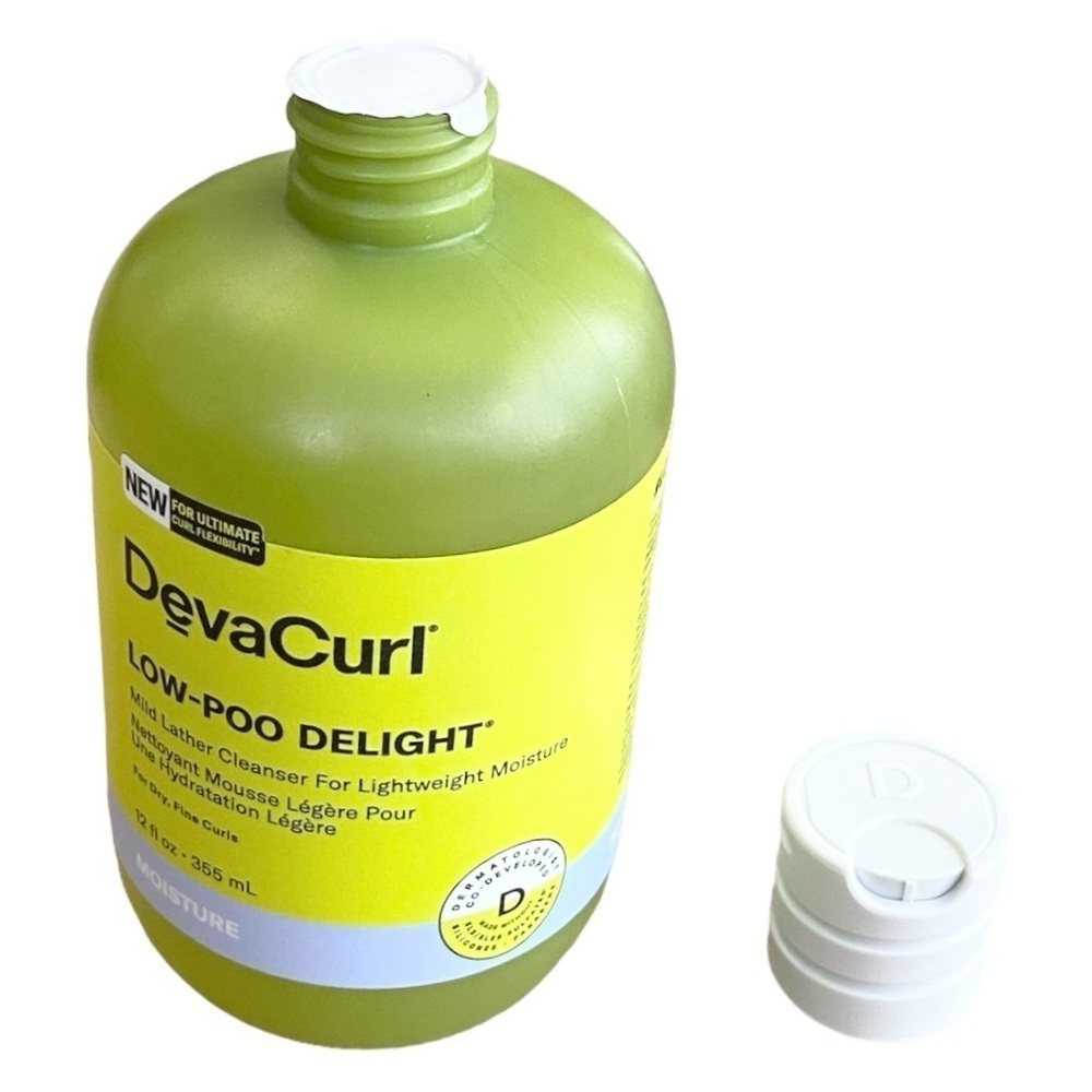 DevaCurl Low Poo Delight Shampoo Mild Lather Hair Cleanser - Picture 2 of 5